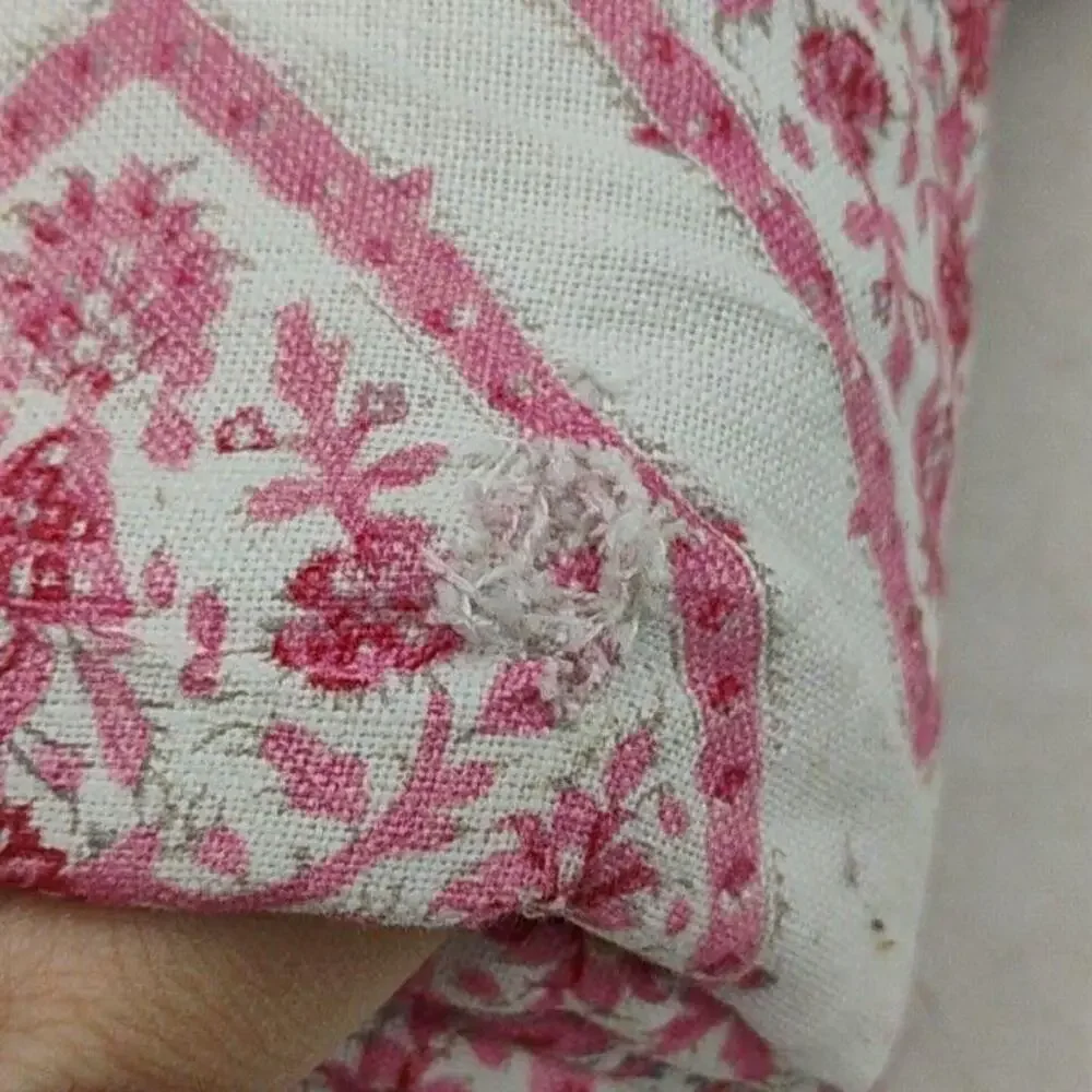 Pottery Barn Heart Block Tablecloth Rectangle 70x126